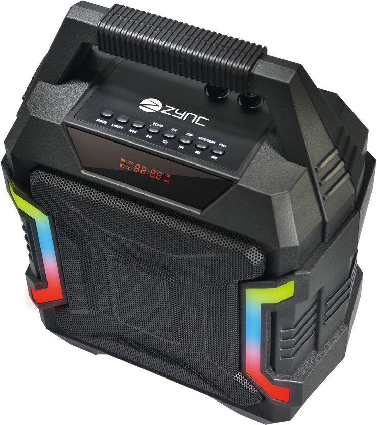 Zync Karaoke With Wireless Mic Outdoor & Indoor Party Portable USB,AUX 32 W Bluetooth Home Audio Speaker(Black, Stereo Channel)