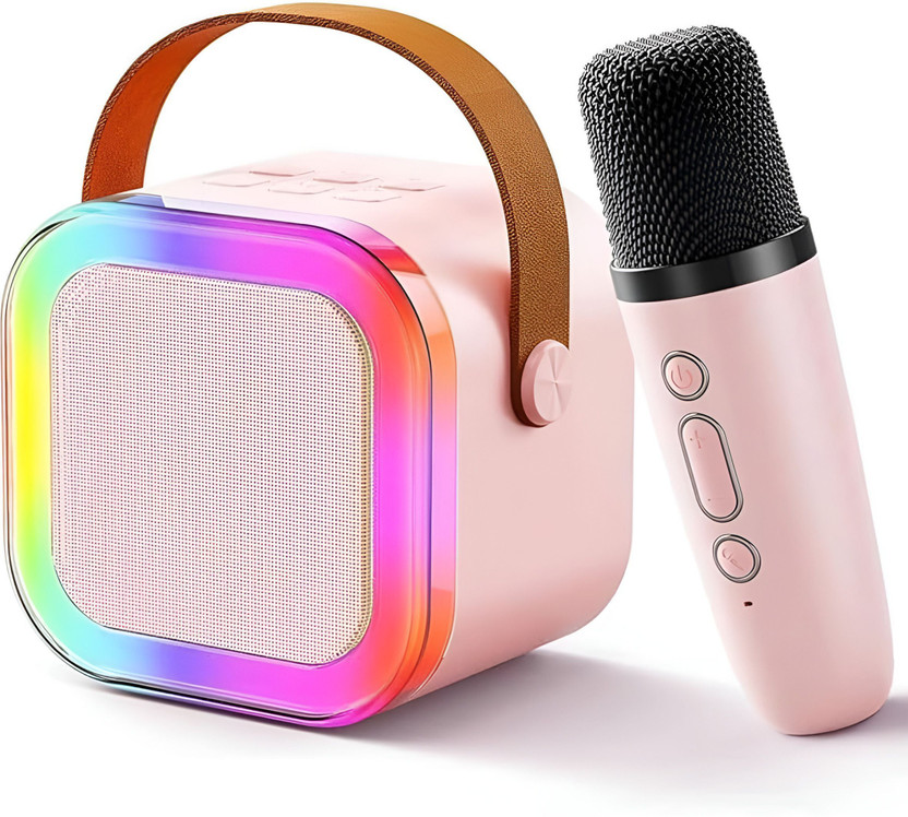 SGM SGM Mini Karaoke Bluetooth Speaker|with Microphone \ Kids Music Singing 5.6 W Bluetooth Home Audio Speaker(Multicolor, 5.1 Channel) - Flipkart Deal