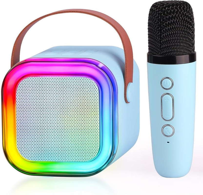 RHONNIUM Home Karaoke Wireless Bluetooth Speaker-White-sdi 10 W Bluetooth Home Audio Speaker(Blue, Stereo Channel)