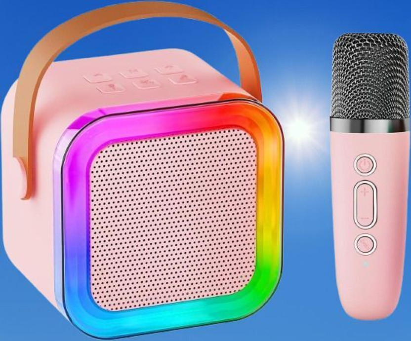 fronz New Kids Speaker Karaoke Machine with Handheld Mic 5.6 W Bluetooth Home Audio Speaker(Multicolor, 5.1 Channel)