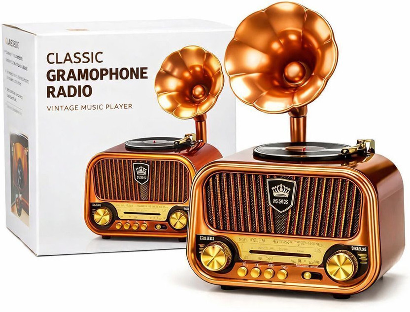 Primate Primate Vintage FM Radio with USB, Bluetooth & Built-in Speaker for Home FM Radio 10 W Bluetooth Home Audio Speaker(Brown, 2.0 Channel) - Flipkart Deal