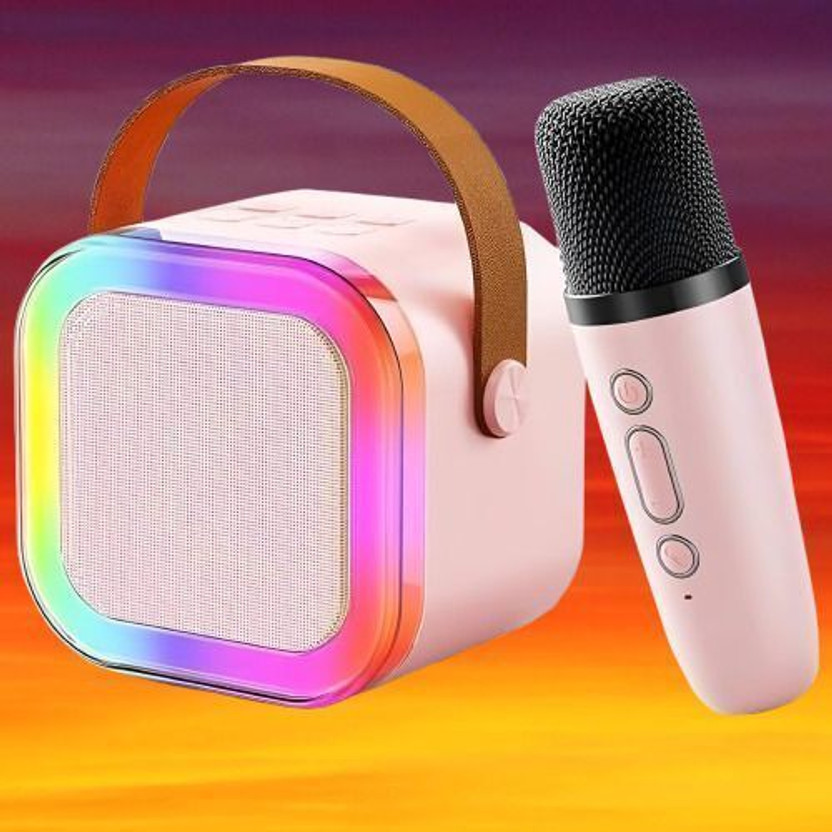 DIJA New Mini Karaoke Bluetooth Speaker|with Microphone & Kids Music Singing 5.6 W Bluetooth Home Audio Speaker(Multicolor, 5.1 Channel)