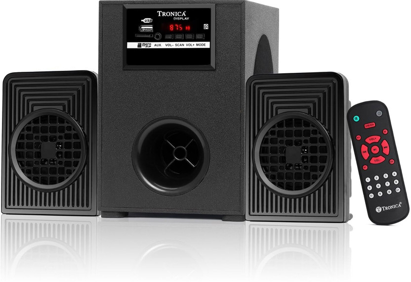 TRONICA Dhurandhar Multimedia Speakers with Subwoofer, USB/SD/FM/AUX, Remote Support 30 W Bluetooth Home Theatre(Gunmetal Black, 2.1 Channel)