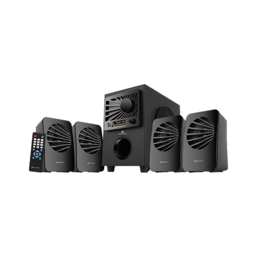 ZEBRONICS Sunshine 60 W Bluetooth Home Audio Speaker(Black, 4.1 Channel)
