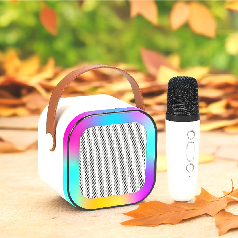 SYARA K12 Speaker Machine Bluetooth-Compatible Wireless Karaoke Mic SpeakerWL-107 16 W Bluetooth Home Theatre(Multicolor, 4.1 Channel)