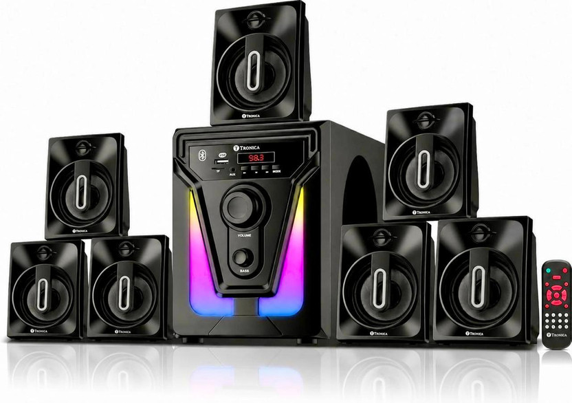 TRONICA 777 60 W Bluetooth Home Theatre(Black, 7.1 Channel)