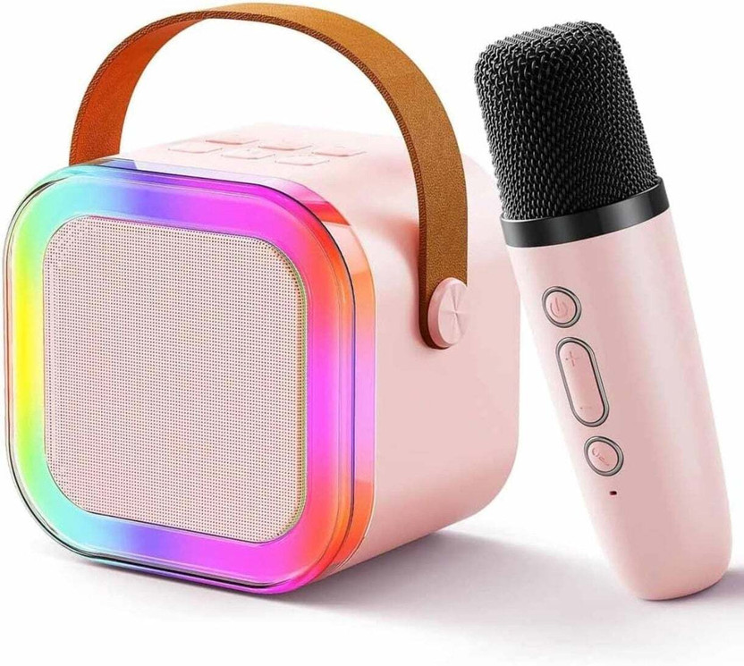 IGADG Kids Fun-Time Bluetooth Karaoke Machine | 6 Cool Voice Effects & Rechargeable 16 W Bluetooth Home Theatre(Multicolor, 5.0 Channel)