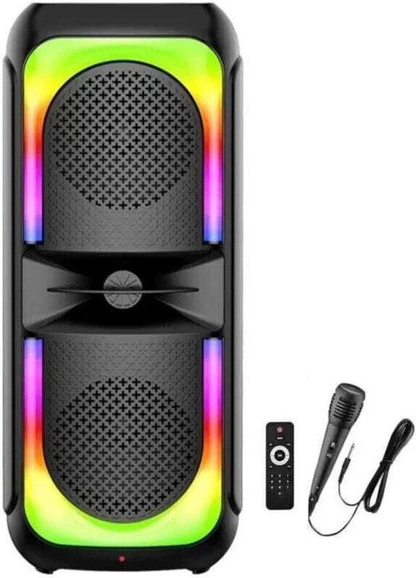 LIMBRO home theatre WITH FM USB AUX BLUETOOTH KARAOKE WIRED MIC RGB LIGHT 1000 W Bluetooth Home Theatre(Black, 2.0 Channel)