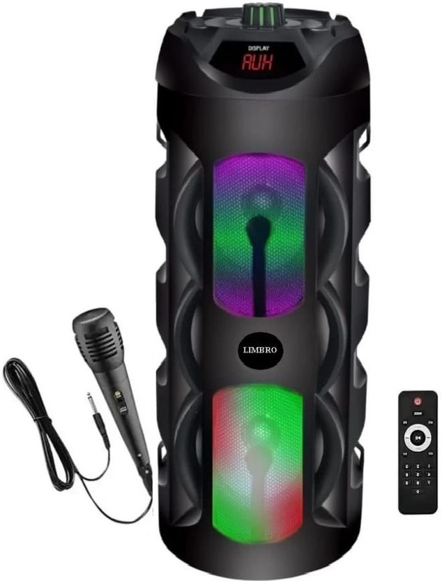 LIMBRO T01 bluetooth speaker with mic 40 W Bluetooth Tower Speaker(Black, 2.0 Channel)