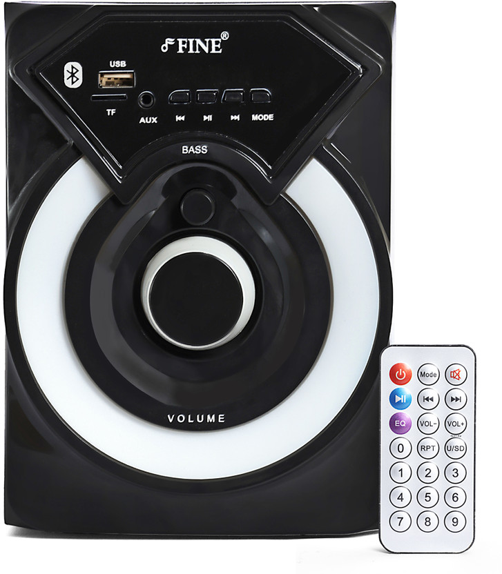 FINE 1401_4.1 Multimedia Home Theatre System with FM/AUX/USB Support & RemoteControl 60 W Bluetooth Home Theatre(Black, 4.1 Channel)