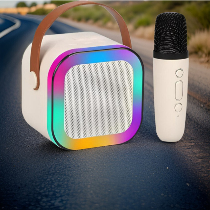YAROH G38_k12 Wireless Karaoke Mic Speaker: K12 with RGB, 5W Bluetooth 10 W Bluetooth Home Theatre(Multicolor, 4.1 Channel)
