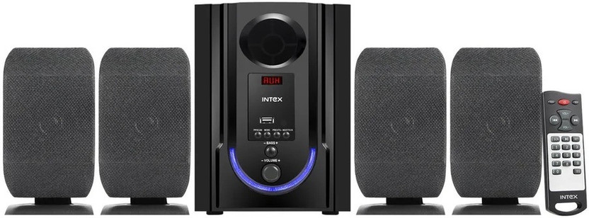 Intex 4.1 Roar 4701 (301 PRO) 70 W Bluetooth Home Theatre(Black, 4.1 Channel)
