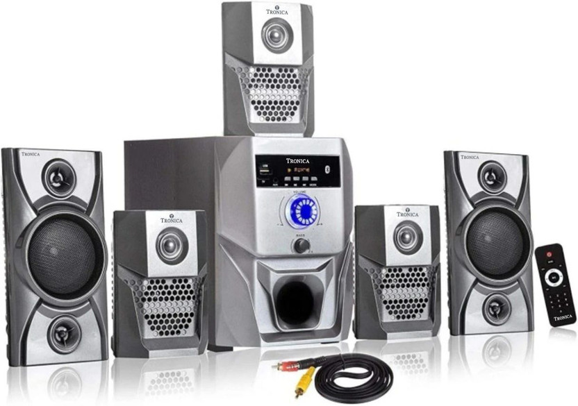 TRONICA 222 40 W Bluetooth Home Theatre(Grey, 5.1 Channel)