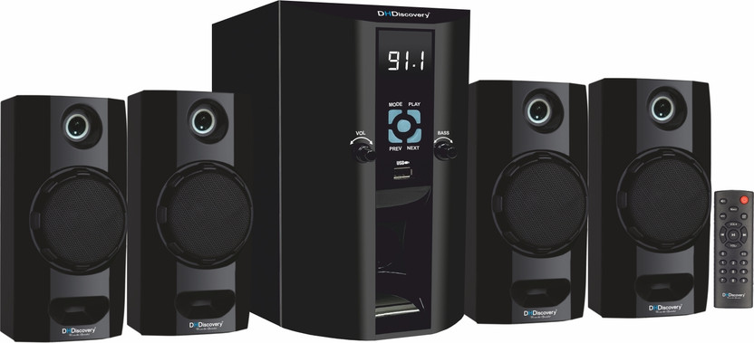 DH Discovery DH6600W 90 W Bluetooth Home Theatre(Black, 4.1 Channel)