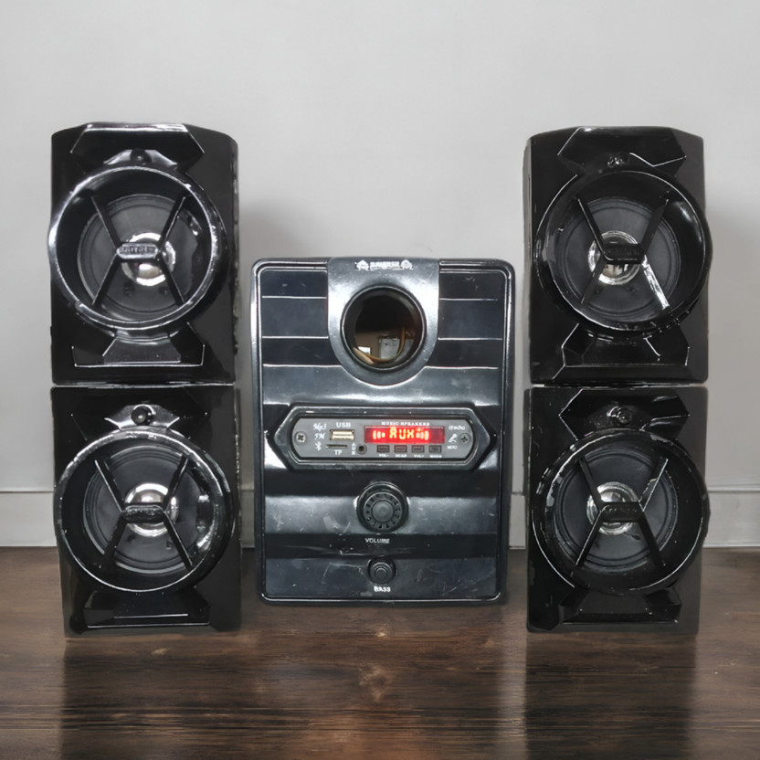 BAIYREK 4.1 Channel Bluetooth Home Theater System, 70W Multimedia Speaker with Subwoofer 70 W Bluetooth Home Theatre(Black, 4.1 Channel)