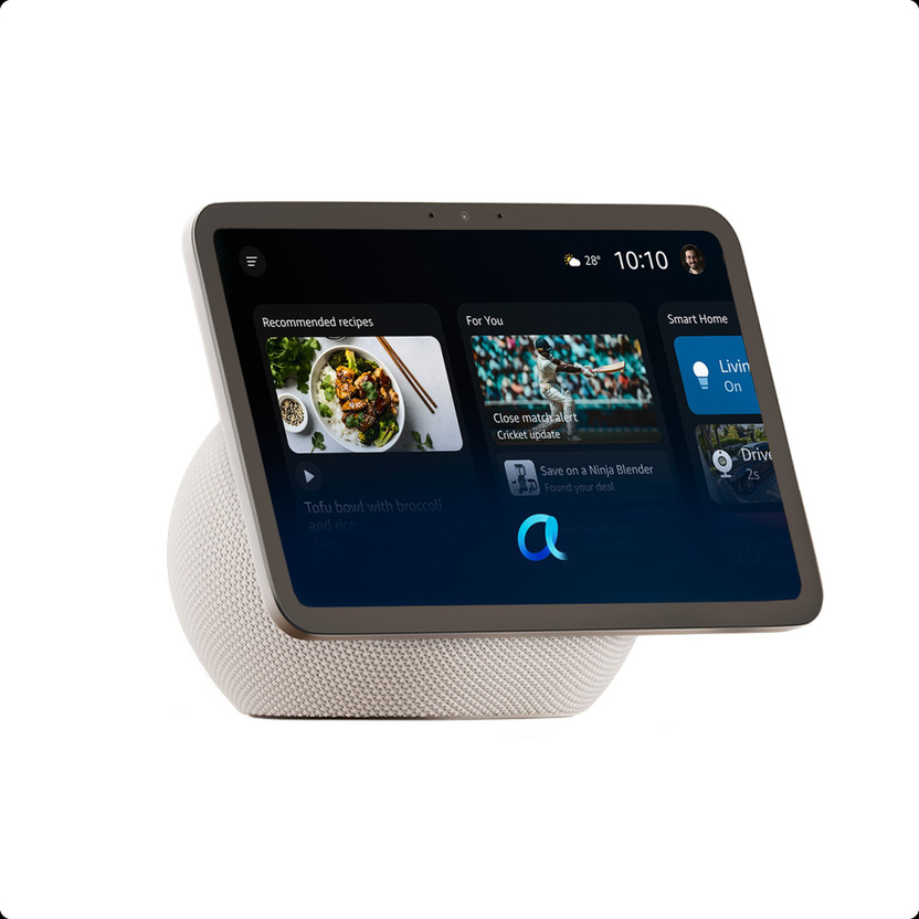 Echo Show 8, HD 8.7" display with spatial audio, Alexa+ Early Access with Alexa Assistant Smart Speaker(Glacier White)