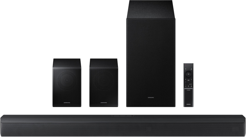 Samsung HW-B67EF/XL, Dolby Digital and DTS Virtual-X, Q-Symphony 490 W Bluetooth Soundbar(Black, 5.1 Channel)
