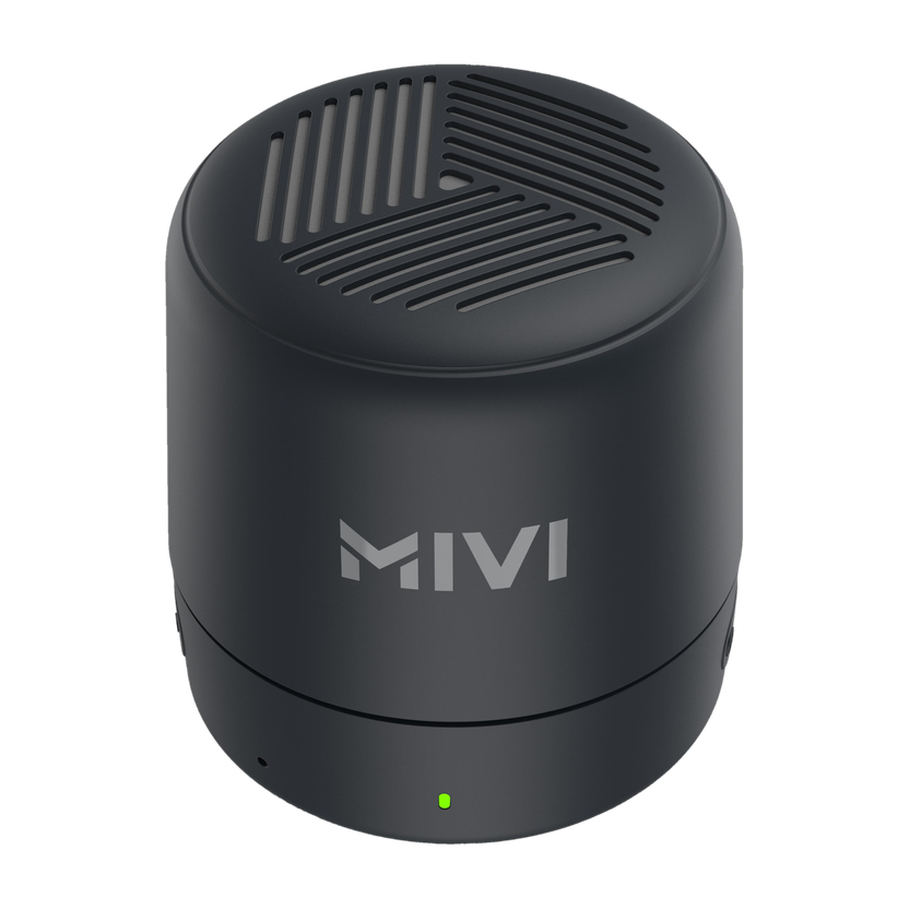 Mivi Play 12HRS Playback, Bass Boosted,TWS Feature, IPX4 5 W Portable Bluetooth Speaker(Black, Mono Channel)