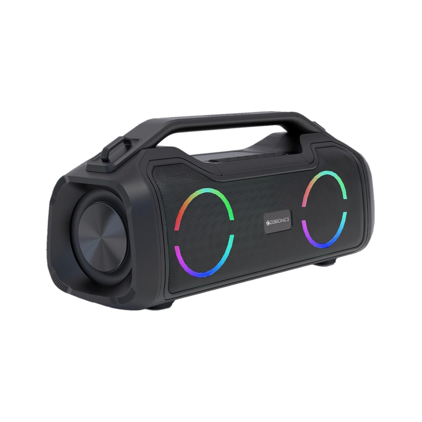 ZEBRONICS ZEBRONICS Sound Feast 500, BTv5.0, 9h backup, TWS mode, AUX, mSD 70 W Bluetooth Party Speaker(Black, Stereo Channel) - Flipkart Deal