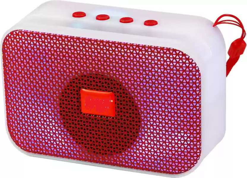 DHAN GRD BEST PRICE PORTABLE BLUETOOTH SPEAKER 10 W Bluetooth Speaker(Red, Stereo Channel)