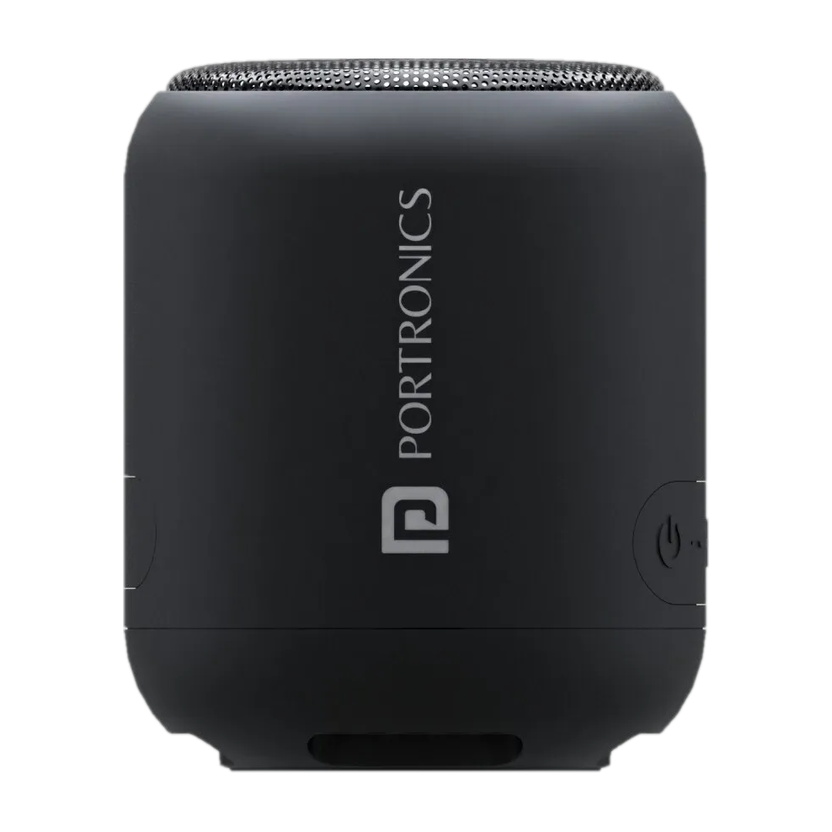 Portronics SoundDrum 1 12W TWS Portable & Type C Charging 12 w Bluetooth Speaker(Black, Mono Channel)