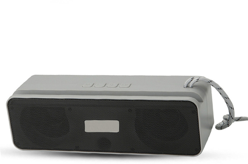 GOOD FUN Bomb Bass Mini Bluetooth Speaker with Wireless Karaoke Mic, 16Hrs Playtime 16 W Bluetooth Speaker(Grey, Stereo Channel)
