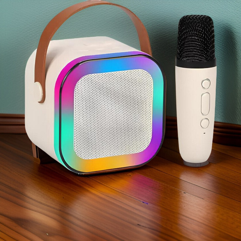 TRUWEL W43_K12 Kids' Mini Karaoke Machine: Bluetooth Speaker with Wireless Mic 5 W Bluetooth Speaker(Multicolor, 4.1 Channel)