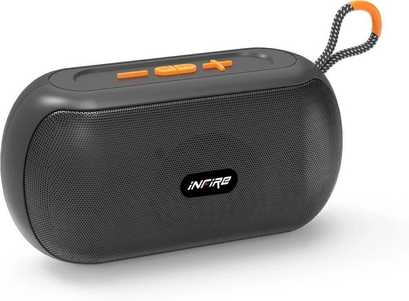 iNFiRe Groove 8W Bluetooth Speaker, 14H Playtime, FM, USB/TF, TWS 8 W Bluetooth Speaker(Black, Mono Channel)