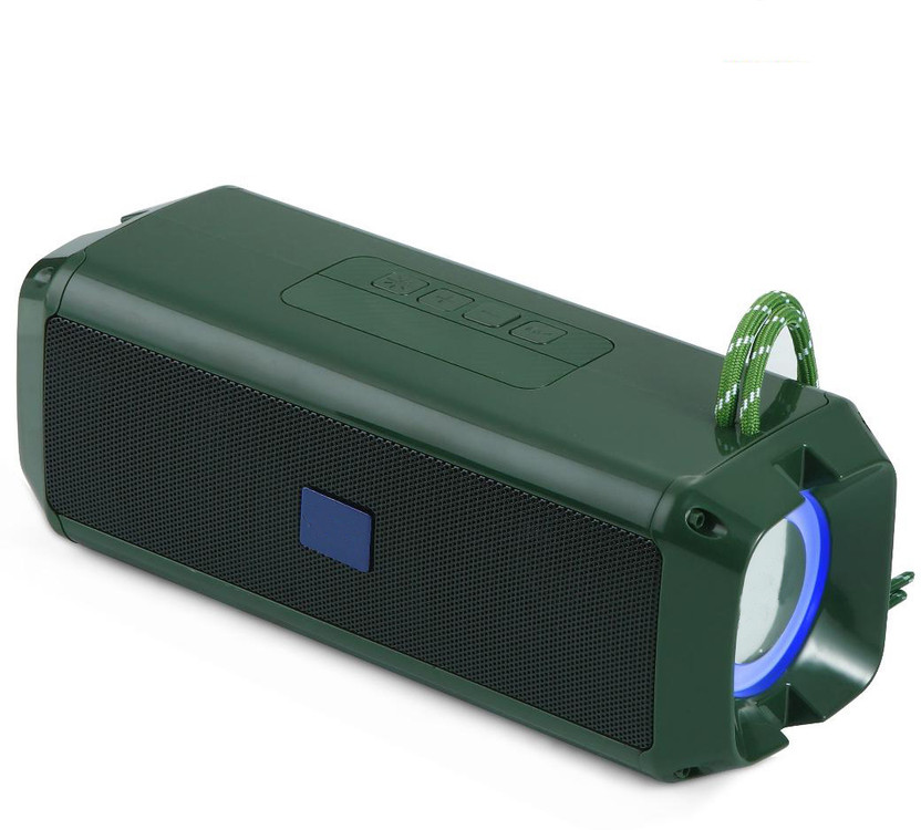 ZWOLLEX Stylish,Breeze Fuzen Music,Drum Sound,Deep Bass Dual Fuezen,Rechargeable Outdoor 5 W Bluetooth Speaker(Green, Stereo Channel)