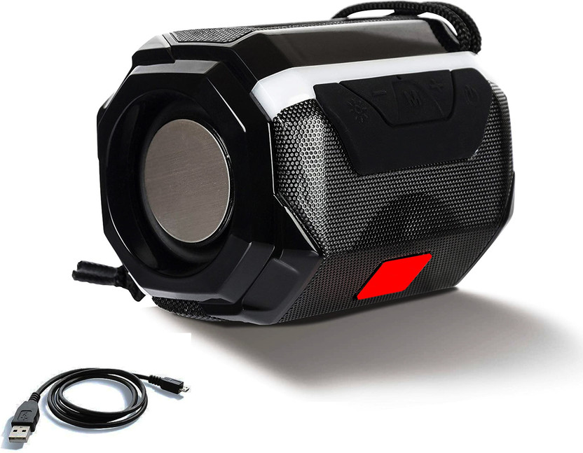 Deeshora LED Subwoofer HIFI Sound Quality Desktop Creative Wireless Bluetooth Speaker 5 W Bluetooth Speaker(Black, Stereo Channel)