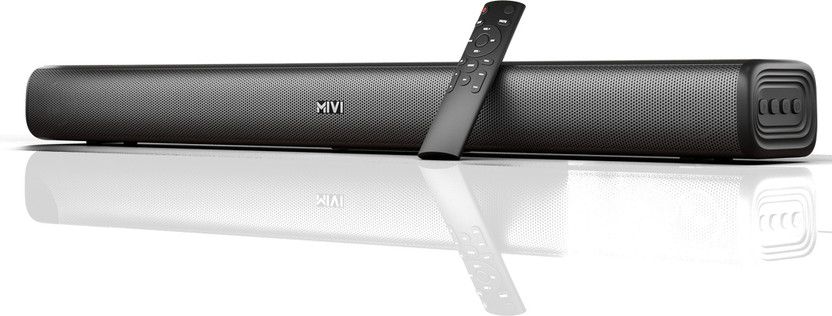 Mivi Fort Sonic 100 Soundbar, 2.2 Channel, Multi-Input & EQ Modes, BT v5.3 100 W Bluetooth Soundbar(Black, 2.2 Channel)