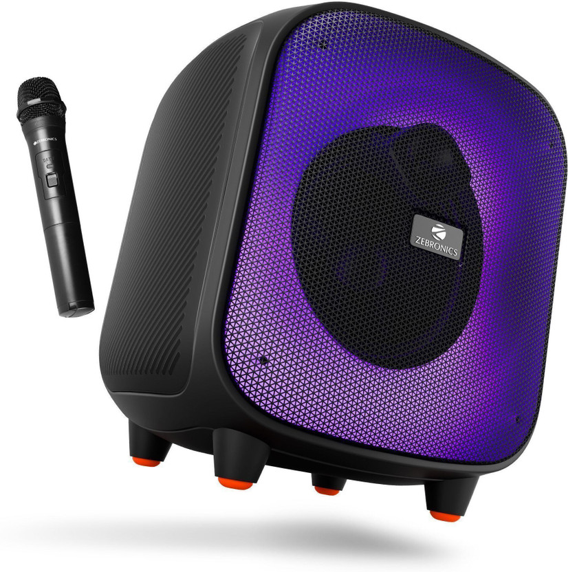 ZEBRONICS Sound Feast 800 (USPK 101), BTv5.3, RGB,TWS | USB | AUX, 6 Hours Playback 55 W Bluetooth Party Speaker(Black, Mono Channel)