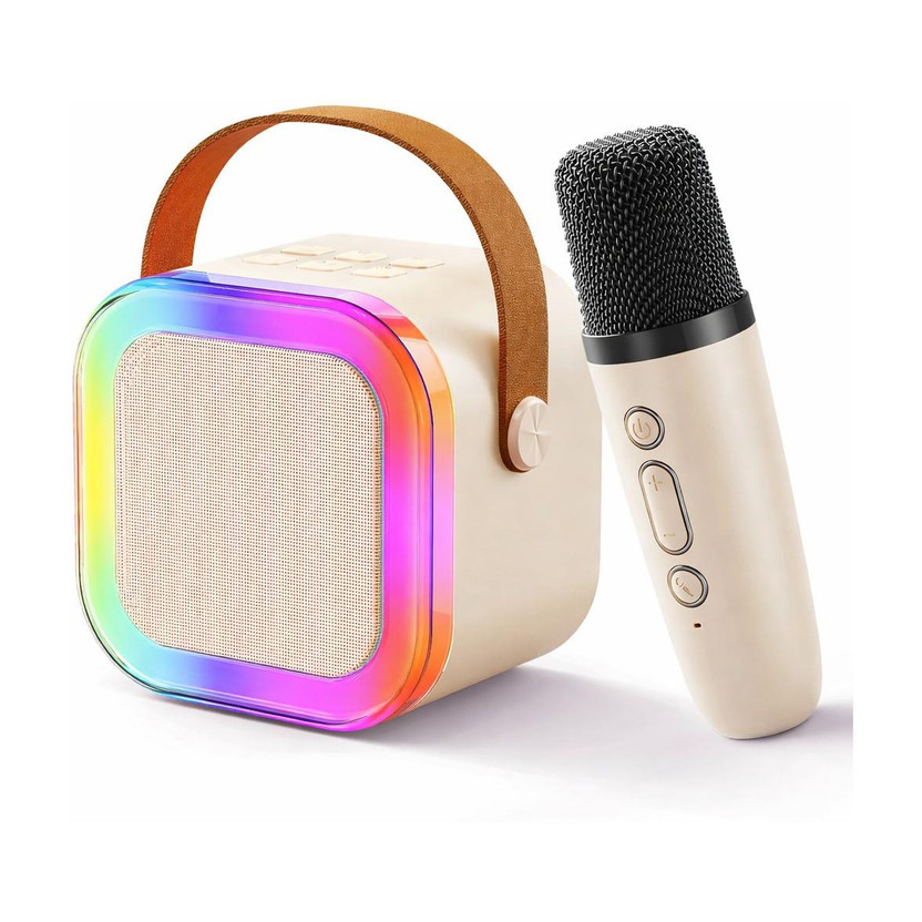 YGM Acoustic Foams Karaoke Singing Mic with Speaker, 5 Voice Changing Mode (Any Colour) 1 Microphone