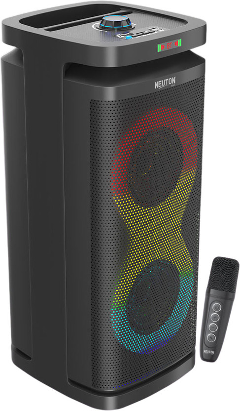 Neuton pro Party Speaker with Wireless Mic | Boom Box Speaker | RGB Lights | Deep Bass| 70 W Bluetooth Party Speaker(Black, 5.0 Channel)