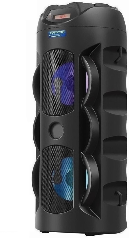 SOUTHTECH DHOOM Bluetooth Party Tower Speaker|Dual Driver|RGB Lights| 40 W Bluetooth Party Speaker(Black, Dual 4" Woofers, RGB Lights, Deep Bass, 2.0 Channel)