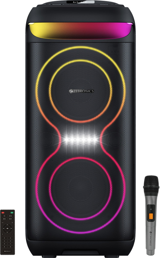 ZEBRONICS Zeb-Starlit 70 W Bluetooth Party Speaker(Black, Stereo Channel)