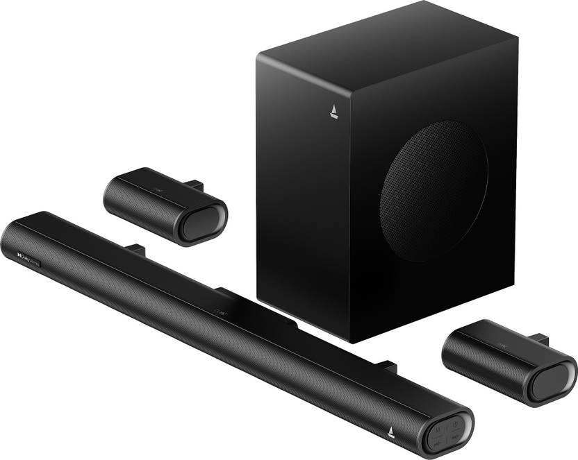 boAt Aavante Prime 5.1 5000DA with Dolby Atmos 500 W Bluetooth Soundbar Premium Black, 5.1 Channel