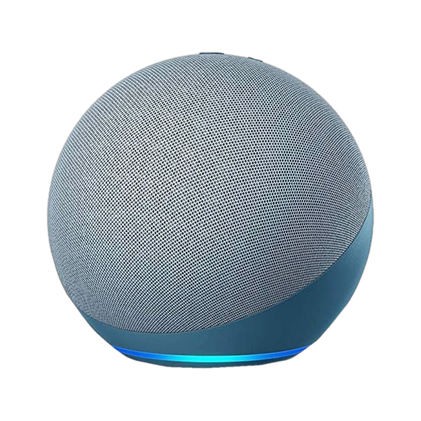 Alexa Echo (4th Gen)| Premium sound powered by Dolby and Alexa with Alexa Assistant Smart Speaker(Grey, Blue)