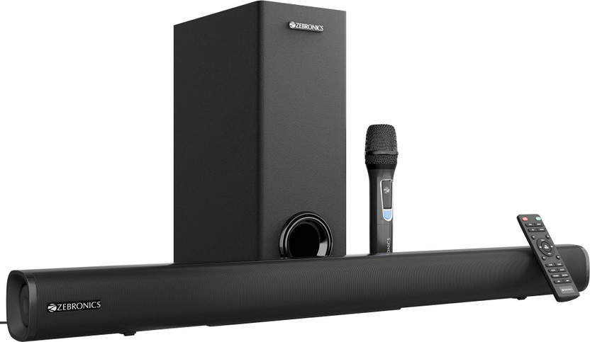 ZEBRONICS ZEB-SBSPK C20 ( ZEB-JUKE BAR 4120) 200 W Bluetooth Soundbar(Black, 2.1 Channel)