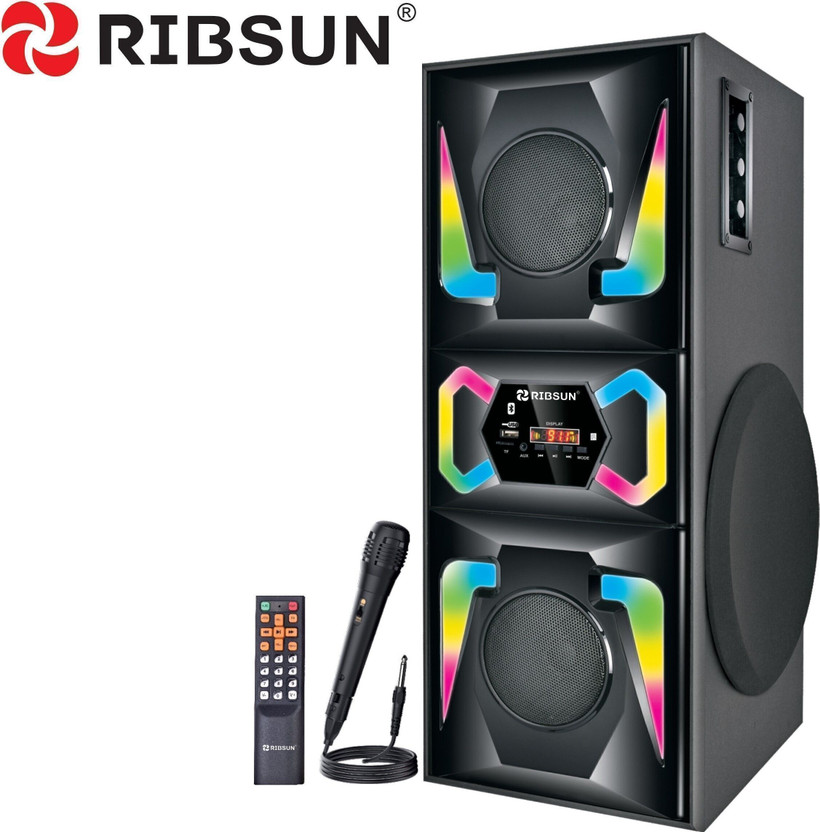 RIBSUN Divine bluetooth tower speaker-Party Speaker-home theatre-Sound box 120 W Bluetooth Tower Speaker(Dark Black, 2.1 Channel)
