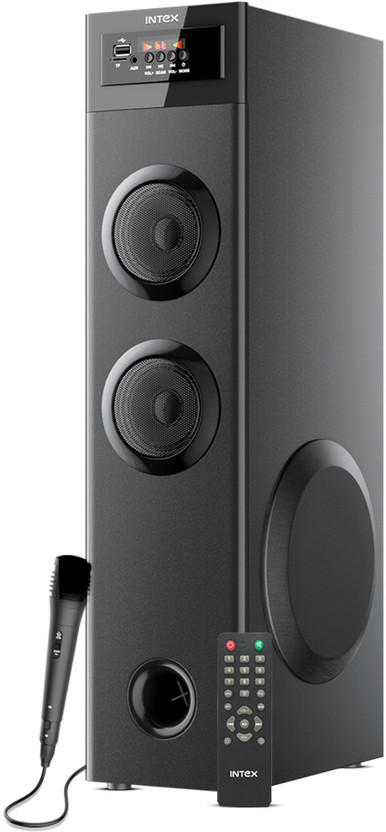 Intex MM SPEAKER THUNDER 700 (S) 70 W Bluetooth Tower Speaker(Black, 2.1 Channel)