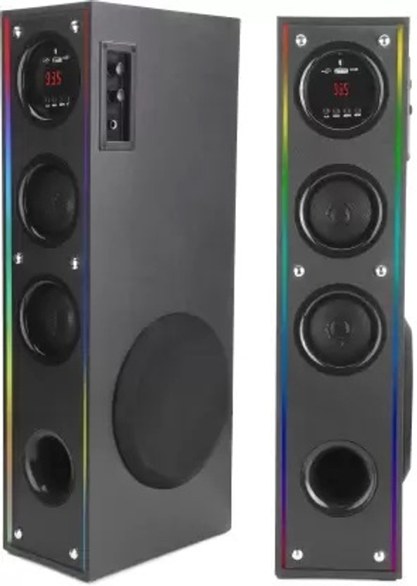 ultiads UYT-876Wireless Bluetooth Speaker With USB /FM 100 W Bluetooth Studio Monitor(Black, 3 Channel)