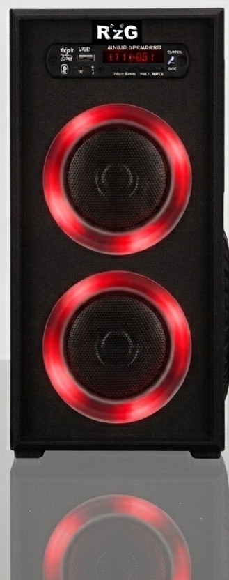 RZG Red Tones Dj System Home Theater 90 W Bluetooth Tower Speaker(Black, Stereo Channel)