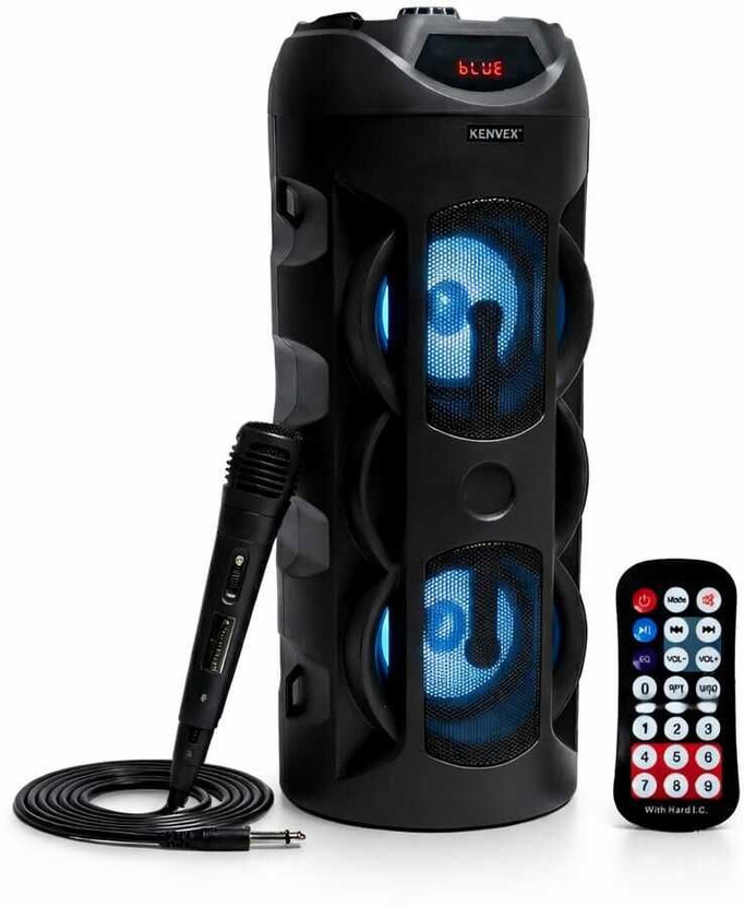 kenvex 234-PARTY-SPEAKER-MIC&REMOTE-TOWER 40 W Bluetooth Tower Speaker(Black, 2.0 Channel)