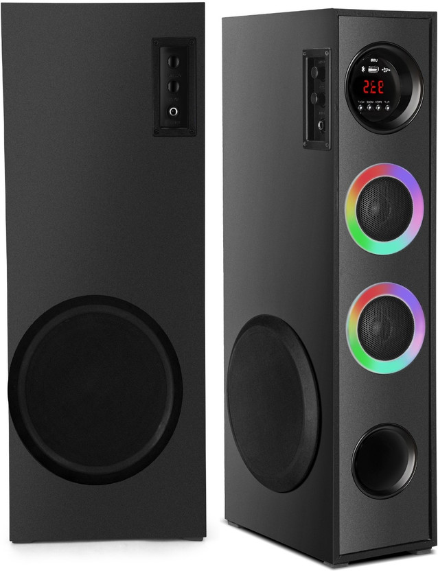 liluns Dj Sound Music System Home theater 100 W Bluetooth Tower Speaker(Black, 3 Channel)