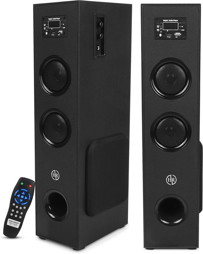 HR CREATIVE BT-610 120 W Bluetooth Tower Speaker(Black, Stereo Channel)