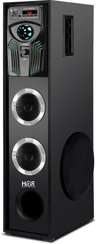 RZG Multimedia karaoke Bluetooth Music System 120 W Bluetooth Tower Speaker(Black, Stereo Channel)