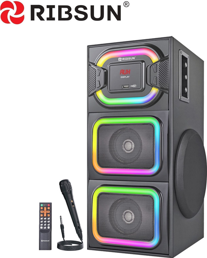 RIBSUN Comet Bluetooth Tower Speaker-Party Speaker-Home theatre-Sound box Speaker 150 W Bluetooth Tower Speaker(Black, 2.1 Channel)
