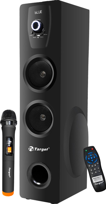 Target TT-IK-DST-1130 2.1 Channel Tower Speaker – 130 W RMS 130 W Bluetooth Tower Speaker(Black, 2.1 Channel)