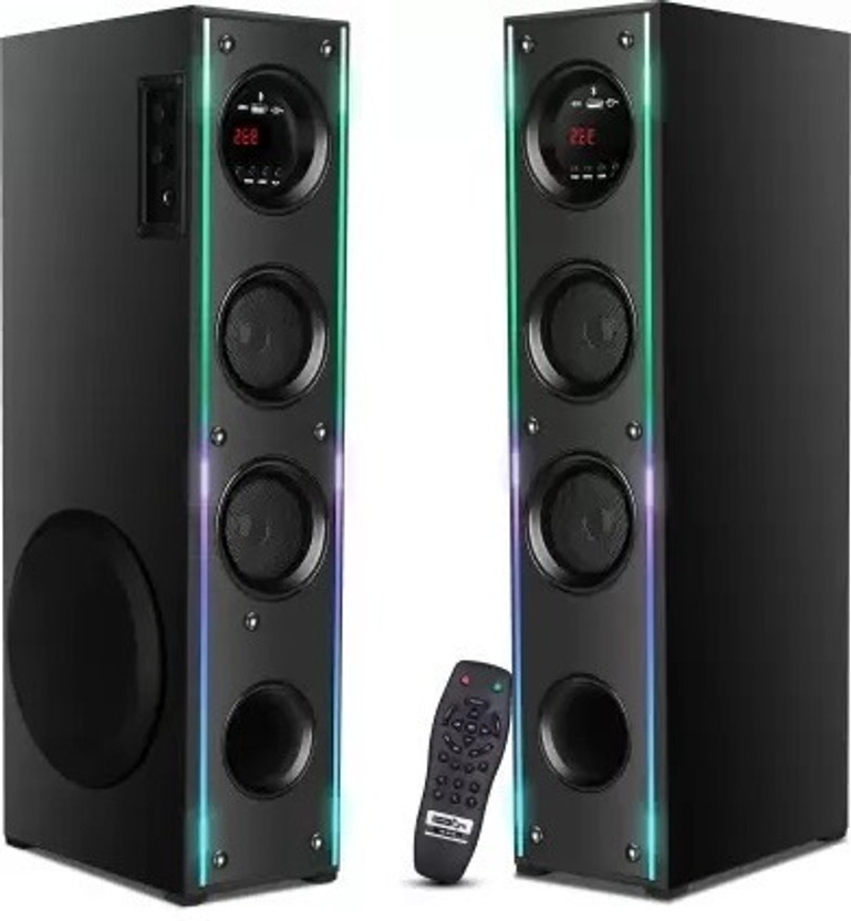 liluns BE-78 100 W Bluetooth Tower Speaker(Black, 3 Channel)